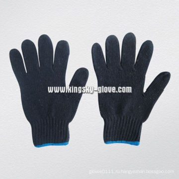 Черный цвет трикотажные рабочие перчатки (2311)